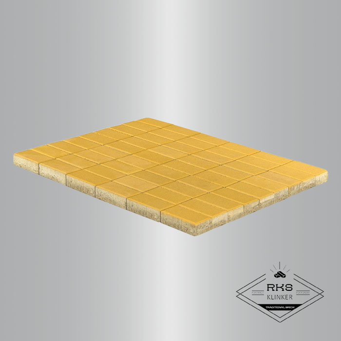 Тротуарная плитка BRAER, Прямоугольник, Жёлтый, 200х100 мм в Липецке
